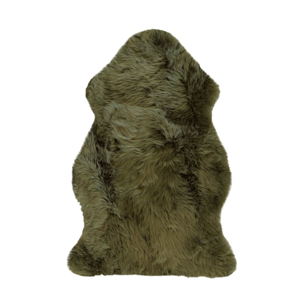 Natural Home Decor Milan Sheepskin Single Rug | 1-Piece | Khaki | 2'x3'